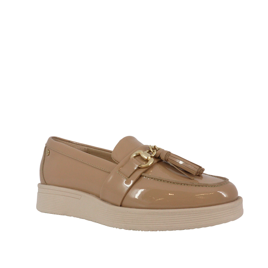 Mocasines Rennata beige para Mujer