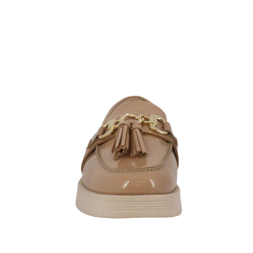 Mocasines Rennata beige para Mujer