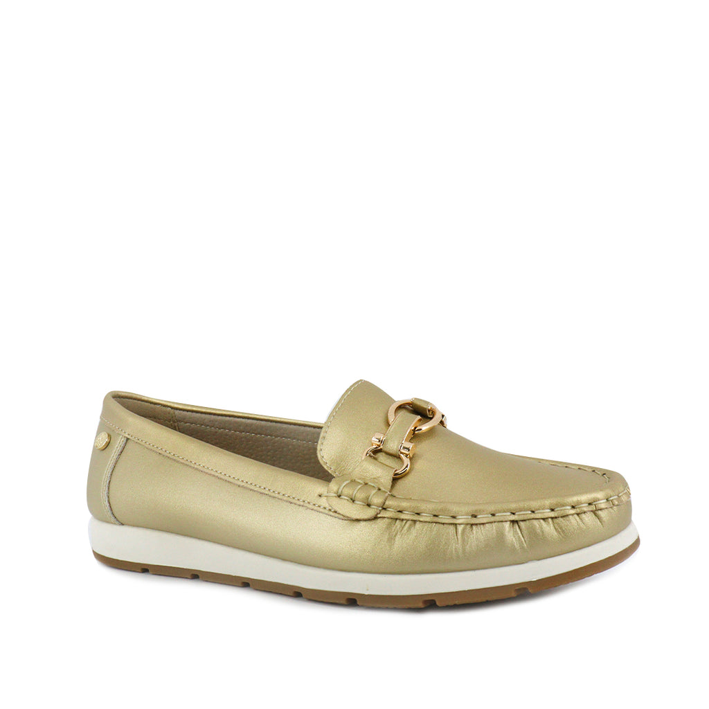 Mocasines Mirabell dorado para Mujer