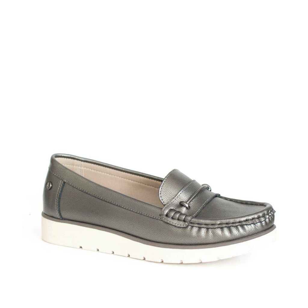 Mocasines Andrea pewter para Mujer