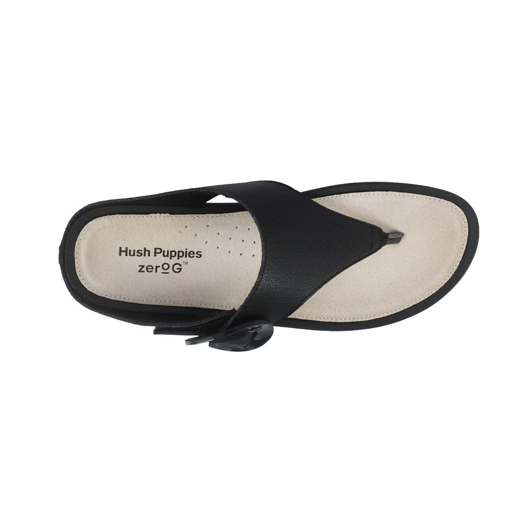 Sandalias flats Jamy negro para mujer