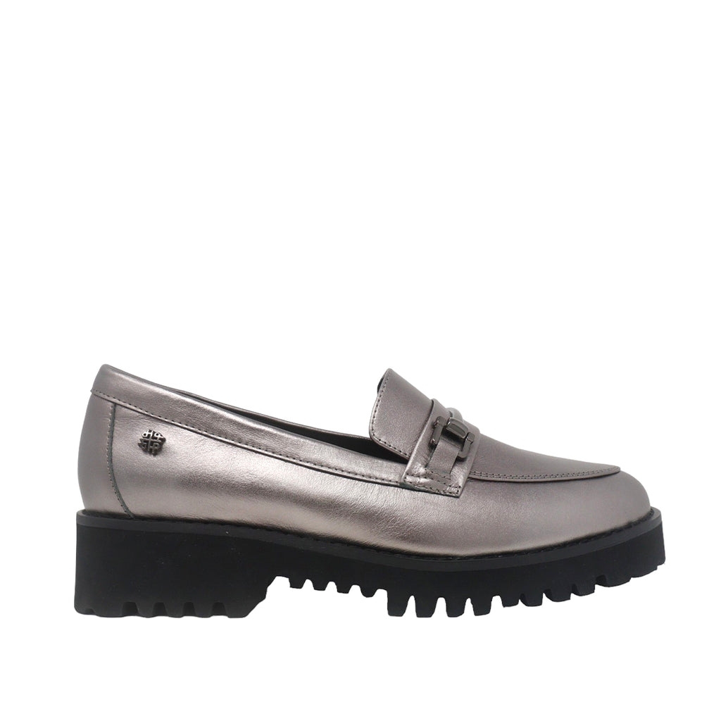 Mocasines ToryBuckle pewter para Mujer