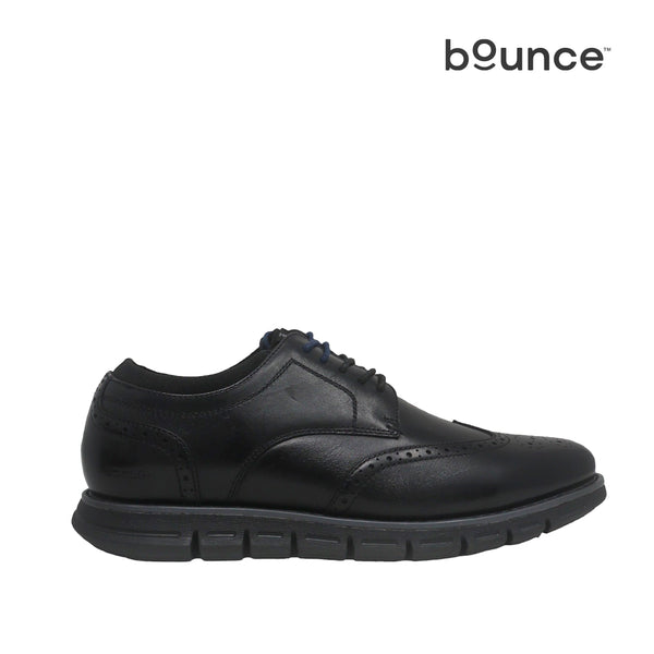 Derby shoes Martin wingtip para hombre color negro