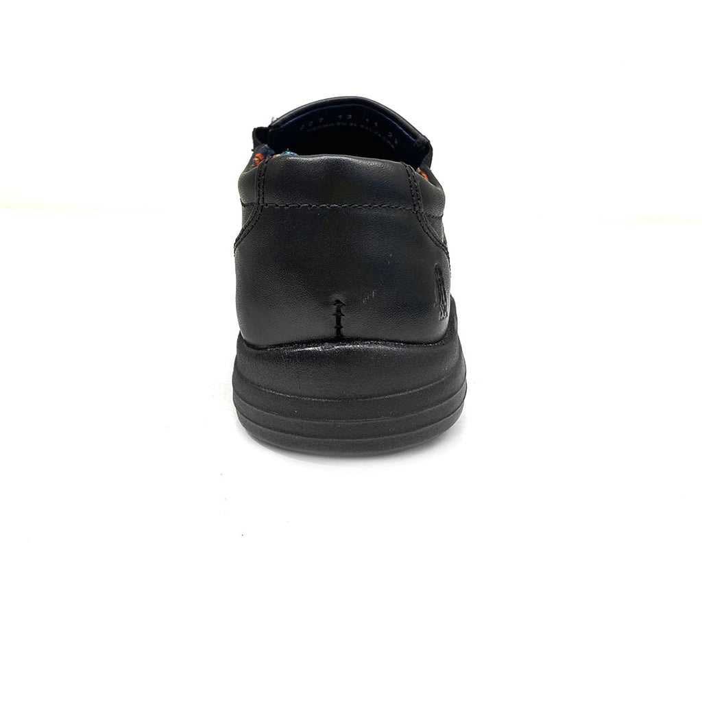 Zapatos escolares Luka slip negro para Niños